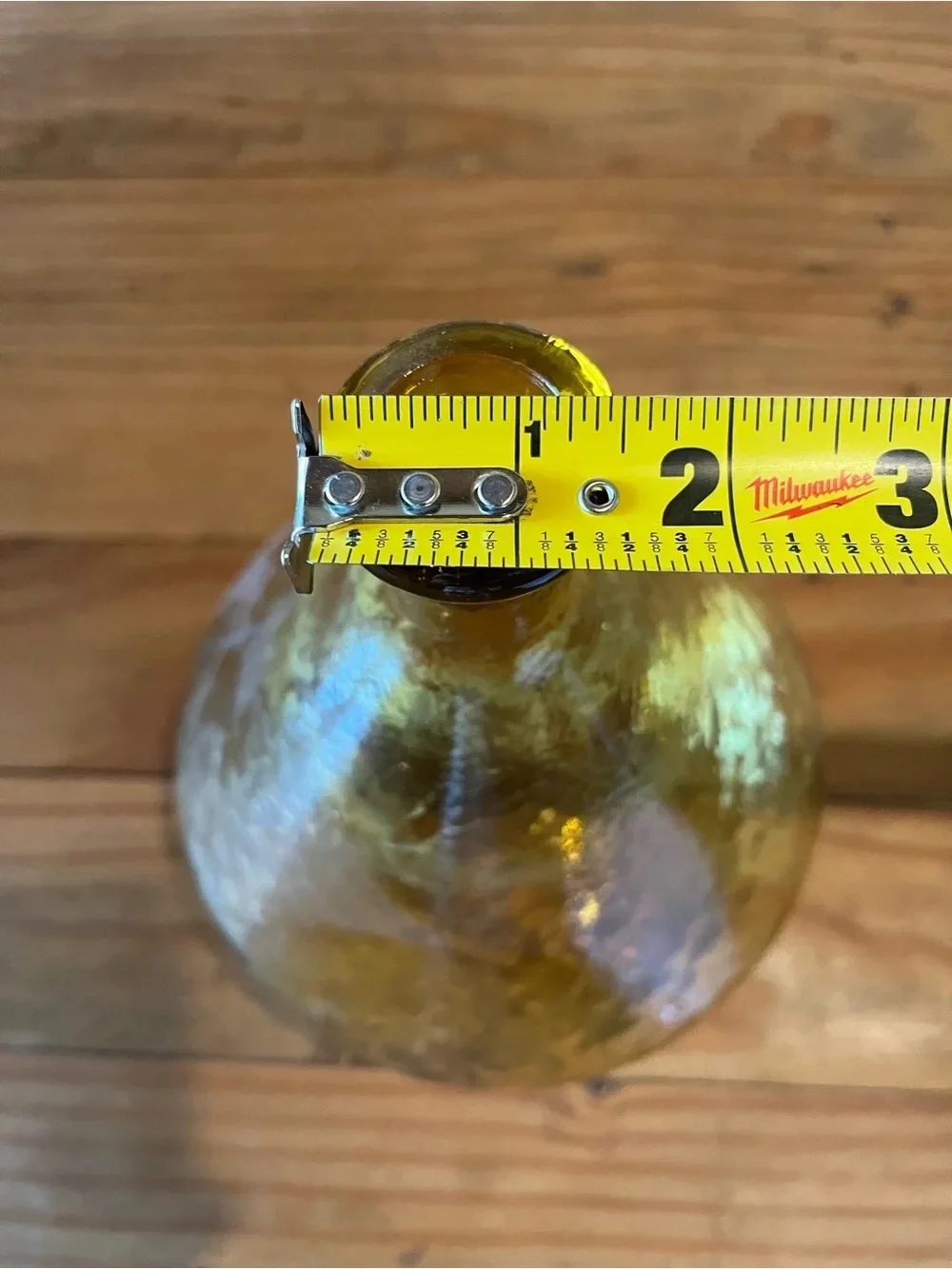 Amber Textured Glass Decorative Vase - Home Accents